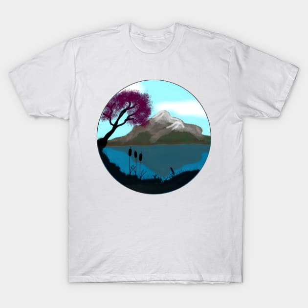 Mont sur lac T-Shirt by Lapicorn Design